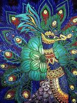 Haft diamentowy pawie oko 30x40 cm