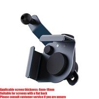 Aluminum Alloy Car Phone Holder Bracket Adjustable Multi-Angle Clasp Style Accessory for Screen Mobile Phone Universal Mount Accessory-black