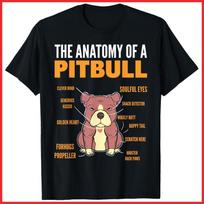 Anatomy Of Pitbull Veterinary Assistant Black Cotton T-Shirt S-5XL XXXXL