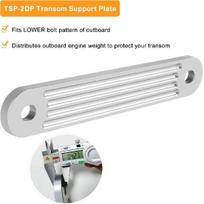 TM TSP-1 TSP-2DP Transom Support Plate Kit for Top Support and Lower Support Bolt Holes Size 15” x 2” / 12” x 2” Thickness 3/8” TSP-2DP