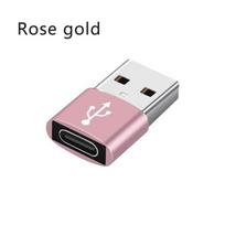 Usb C Male To Type C Otg Charger Converter USB 3.0 Type-C OTG Date Adapter TYPEC female to USB male 2.0 mobile phone Charging rožinio aukso spalvos
