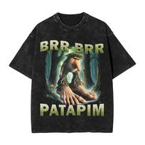 Brr Brr Patapim Juokingas Itališkas Smegenų Puvinio Memas Marškinėliai Vyrams Moterims Gatvės Drabužiai Hip Hop Marškinėliai Vasariniai Marškinėliai S įvairiaspalvis