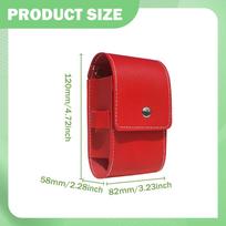 Magnetic Golf-Rangefinder Carrying Case Bag Premium PU Hard Shell Case Pouch Golf Rangefinder Storage Bag Golf Accessories raudona