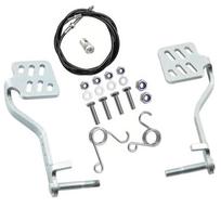 Go Kart Pedals Brake Pedal Spring Throttle Cable for Predator 212cc 6.5hp Road Rocket Azusa Fun Radio Flyer Carter Vintage