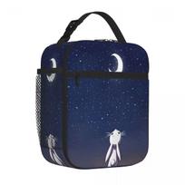 Bestselling Moon Bunny Plain Design Compact Lunch Bag Homemade Bento Adult Lunch Bag One Size