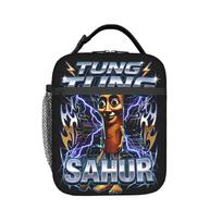 Italian Brainrot Tung Tung Tung Sahur  Insulated Lunch Bags High Capacity  Lunch Container Thermal Bag Lunch Box Tote School One Size