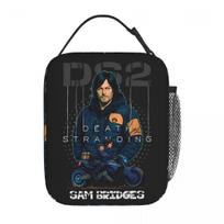Death Stranding 2 Sam Bridges Insulated Lunch Bag Portable Reusable Thermal Bag Lunch Box Tote Work Travel Bento Pouch One Size