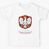 Poland Coat of Arms T-Shirt – Polska Pride & Heritage Kids T-Shirt 140