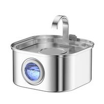 Factory  3.2L Stainless Steel Pet Drinking Fountain with  Customization (as the picture,Euro Charger)