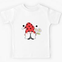 Ladybug Daisy Gnome Kids T-Shirt 110