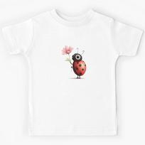 ladybug with flower Kids T-Shirt 130