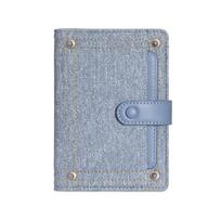 Ticket Holder PU Passport Bag Card Holder Travel Wallet Denim Passport Clip  Travel Accessories Style 2