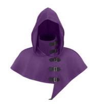 Solid Color Pirate Cosplay Cap Ethnic Style Cosplay Cape Scarf  Photoshoot violetinė