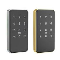 Secure Digital Keyless Password Cabinet Lock Double Door Cabinet Lock 118PW (Black,Wrong-Try Lockout&Card) gray