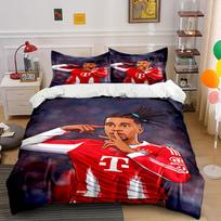 Footballer with Bayern logo. Bedding sets Duvet cover sets Duvet covers Pillowcases(1*Duvet Cover 2*Pillowcases without duvet insert) 135x200cm
