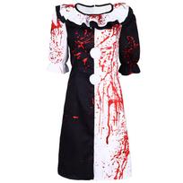 Kids Halloween Costume Scary Role Play Outfit for Stage Performance Fancy Dress Party 120 raudona