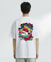 Double Jd Spray Bear Short Sleeve Tee Bk/L