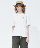 Uniform Bridge Flag Pique S/S Tee(Women) Off White M