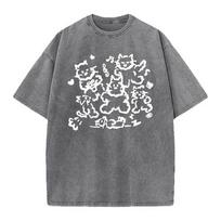 Peace Peace Cat Life T-Shirt Pink/Xl-Xxl