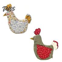 Heat Proof Cooking Mitts 2PCS Insulated Oven Mitts, Cute Chicken Shape Pot Holders, Gloves Resistant Cotton Kitchen Gloves, for Farmhouse Decor 2pcs
