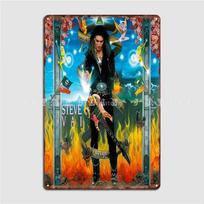 Guitarist Music Style Steve Vai 2016 Metal Sign Cinema Kitchen Mural Designing Plates Tin Sign Poster 20X30CM