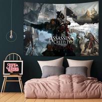 A-Assassin C-Creed Game Cartoon Tapestry Wall Hanging Decoration Household Home Decor 100X70CM