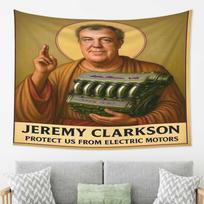 Jeremy Clarkson Halo Engine Tapestry Vintage Living Room Sofa Backdrop Wall Decor Room Accent 100X70CM