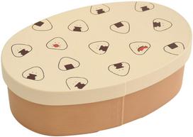 Ippinsha Gyutto Nori Bento Antibacterial Made in Gift Item 47126 Onigiri-san Onigiri-san Box, Coating, Japan, Beige,