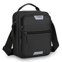 Men's Shoulder Bag Large Capacity Crossbody Bag Water-repellent Handbag pilka spalva
