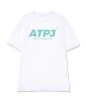 Astral Projection Simple Lettering Logo Supima Cotton Round Neck Short Sleeve T-Shirt_White L