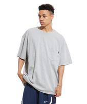 Cream Soda Lab Lab Giant Oversized Solid Pocket Short Sleeve Tee Gray L