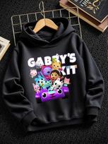 CatRat Gabby's Dollhouse Kids Pullover Hoodie Summer Cute Crewneck Street 3-14 Years 100