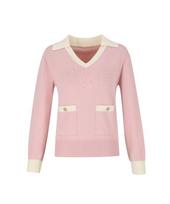 Sup V-Neck Collar Sweater (Sa2Lk81) Dk-Navy(47)/Fff
