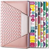 A5 Pu Leather Notebook Planner Binder With Gift Box Set 2023 Stationary Diary Custom Logo (as the picture,A5&A5)