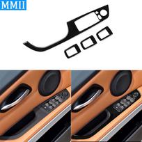 Skirta Bmw 3 serijai 2005-2012 e90 320i 325i Blizgančio juodo plastiko lango pakėlimo valdymo plokštelės apdaila Automobilio interjero aksesuarai Lipdukas LHDwith folding 35.8 black