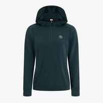 Pro World Cup Pwx Q425-3272-1De Women'S Hooded Half-Zip T-Shirt Dark Green/95