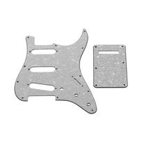 SSS elektrinės gitaros rinkinys su užpakalinės plokštės varžtais, skirta Fender American ST Style White Pearl