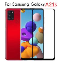 Pilnas dangtelis grūdintas stiklas, skirtas Samsung Galaxy A21S ekrano apsaugai, apsauginė plėvelė, skirta Samsung A21s A21S A 21S 21 S A217F stiklui Samsung Galaxy A21S juoda