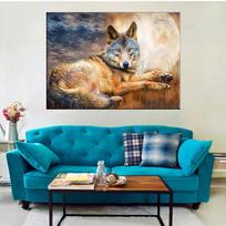 5D Diy Diamond Painting Brother Wolf Embroidery Mosaic Art Picture of Rhinestones Decor Gift Full Round 40x50cm