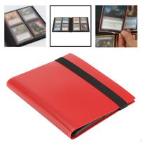 Binder for Cards, Portable Carrying Storage Holder Case Holds Up Trading Cards Collectors Red_211x176x22mm