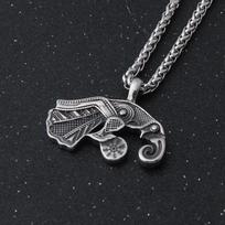 Varno pakabukas Karoliai Nerūdijančio plieno Vikingų Skandinavų Šiaurės Vikingų Karoliai Vyrams Dovana Single Pendant