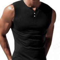 Men's sleeveless T-shirt casual sports fitness breathable basic short sleeved lightweight T-shirt vest new style M juoda