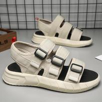New Men Rome Sandals Summer Casual Breathable Beach Shoes Sports Sandals Outdoor Lightweight Anti Slip Business Shoes Sandales 39 smėlis