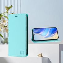 Apverčiamas dėklas OPPO A5 Pro 5G 4G, RFID odinė piniginė, Etui for OPPO A6 GT A5X A3X A40 A60 A80 A18 A38 A58 A78 A79 A98, Magnetinis dangtelis OPPO A6 Pro 4G šviesiai žalios spalvos
