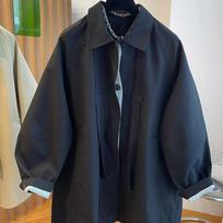 British Style, Good-looking, Loose Casual Temperament, Windbreaker Jacket, Women's Autumn XXL tamsiai mėlyna spalva