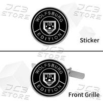 Wolfsburg Edition Logotipo Emblema Automobilio Priekinės Grotelės 3D Metalinis Lipdukas Kėbulo Galinės Bagažinės Ženklelis Golf MK3 MK4 MK5 Passat Jetta Polo Stickers gray