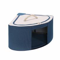 Oxford Cloth Foldable Corner Storage Box Large Clothes Storage Bins Foldable Closet Organizers Storage Containers mėlyna