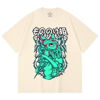 230 Gsm 100% Cotton Ghibli V5 Princess Mononoke Print Unisex Heavy Cotton T Shirt XS abrikosas