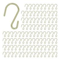 100 vnt. mini S formos kabliukai Metaliniai S formos kabliukai S formos vielinis pakabukas? Jungtys virtuvės įrankiams, dekoracijoms, vazoniniams augalams kabinti 100pcs