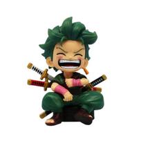 Anime Action Figure Statue: Sitting Luffy Zoro Sanji Chibi Style Car Decor Present for OP Fans Perfect Gift Beautiful Design